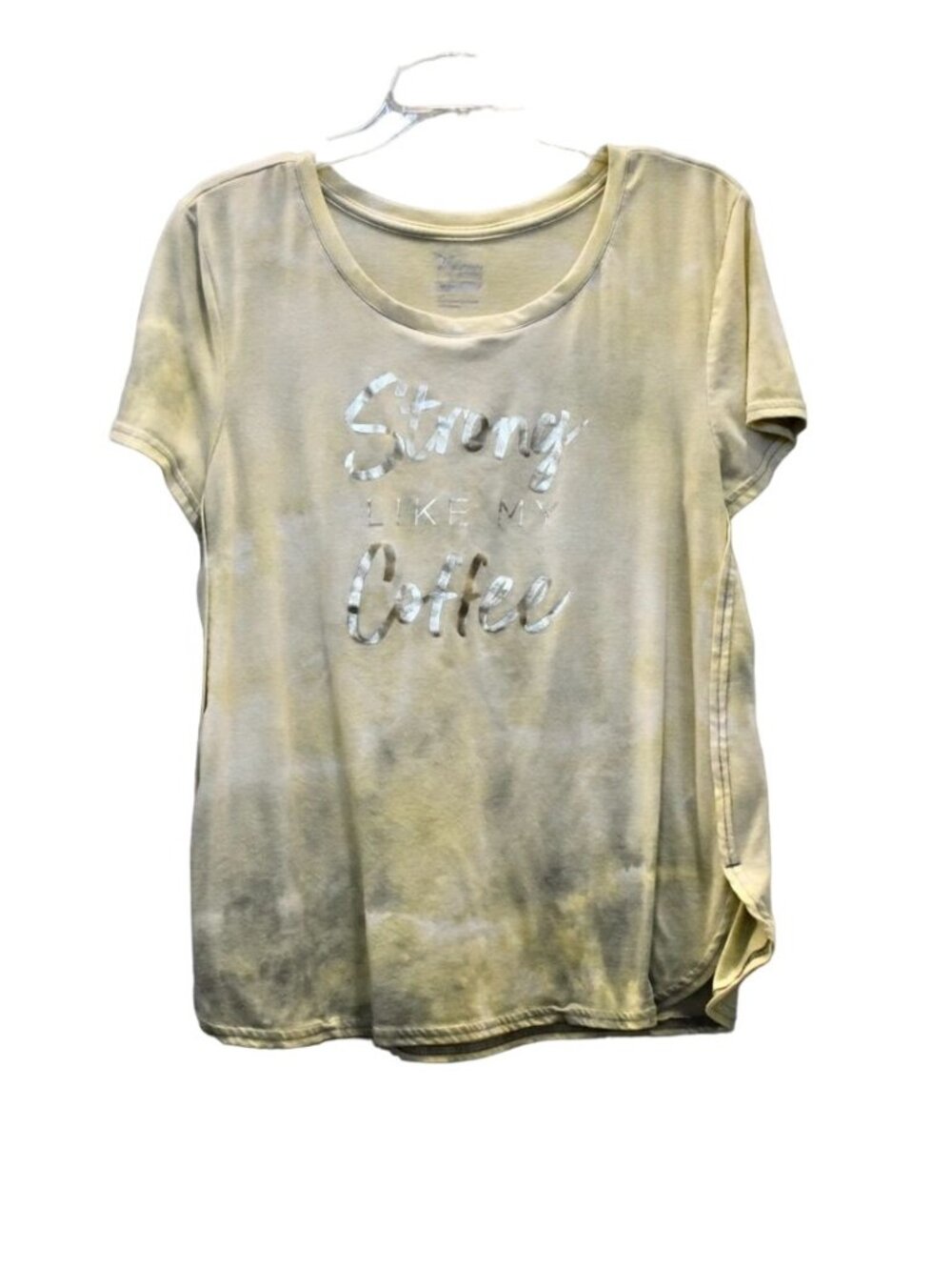 Women's Old Navy Active Soft T-shirt "Strong Like My Coffee" Graphics Size L